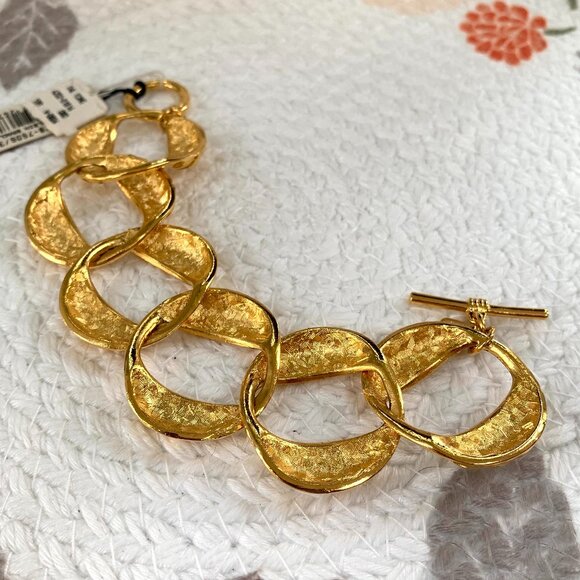 Vtg ANNE KLEIN Chunky Bracelet - Picture 9 of 11